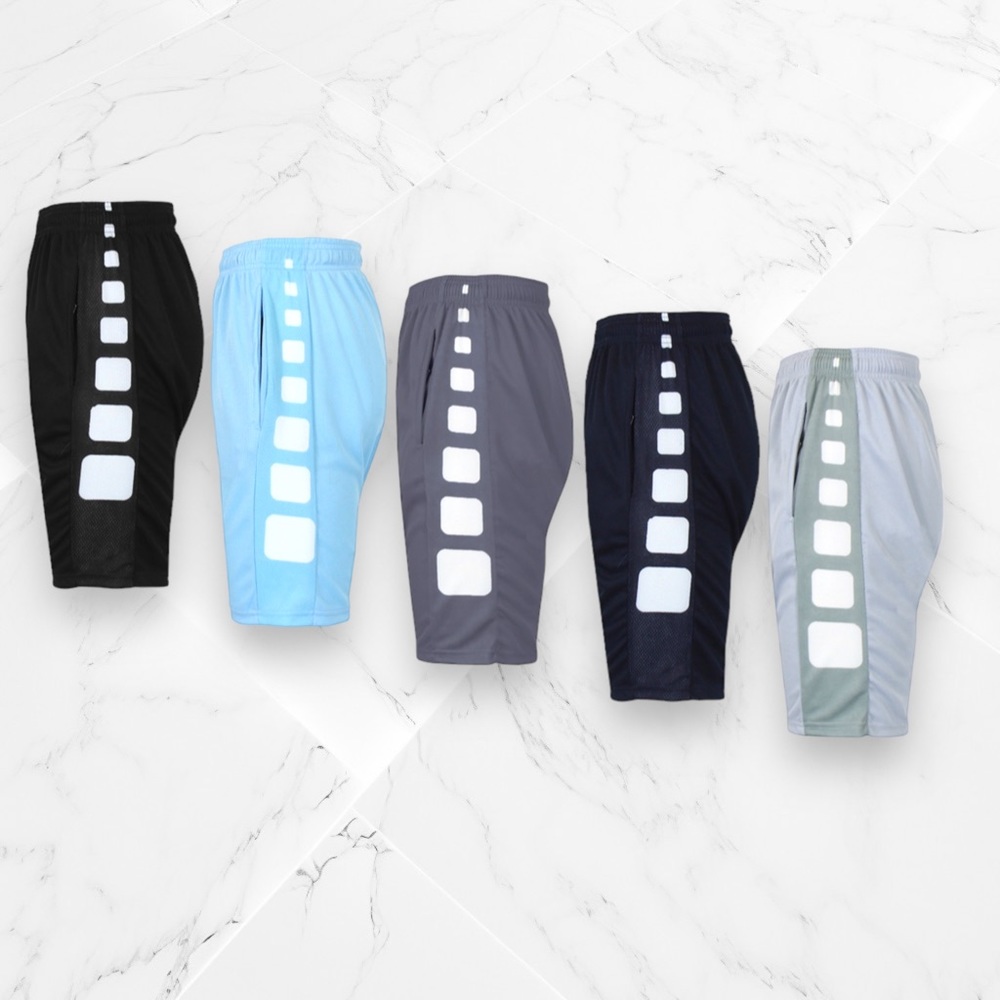 Women's Shorts XL Loose Moisture Wicking Performance Mesh Blue Black Silver - Picture 9 of 9